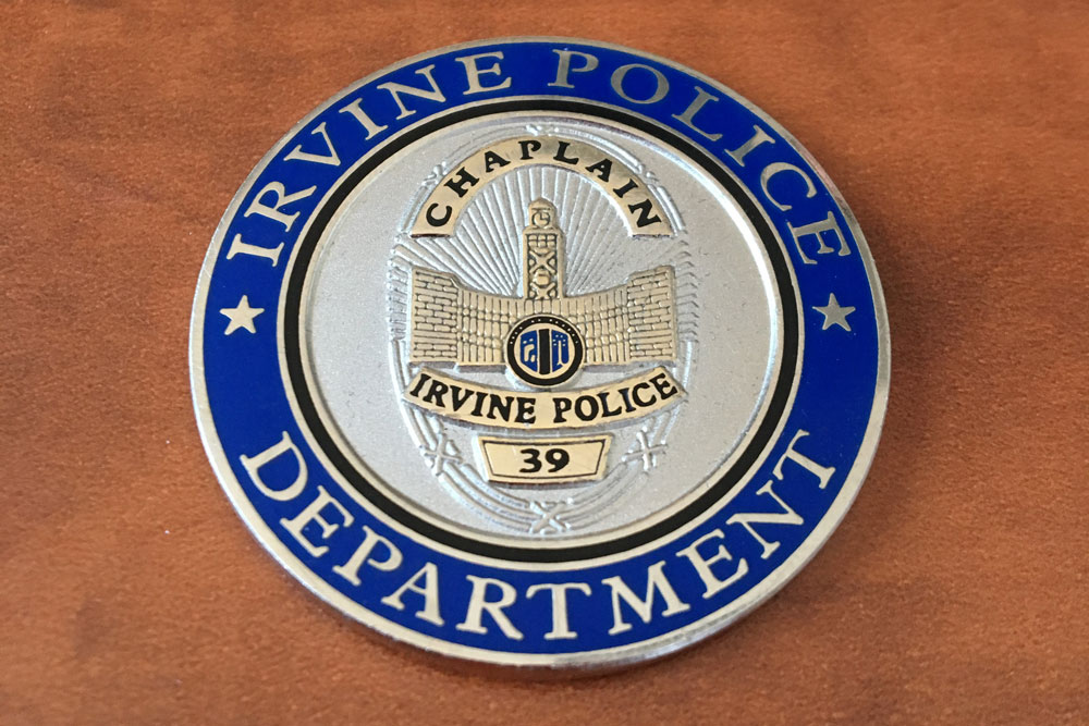 Coin from the Irvine Police Department